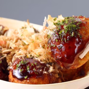 Rodada de Takoyaki em Dotonbori